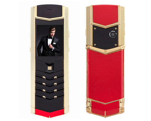 Телефон H-Mobile V1 (Hope V1) red-gold. Vertu design