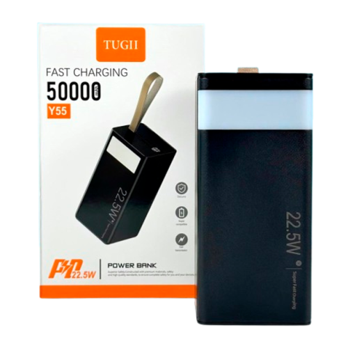 Банк заряду WUW TUGII Y55 50000мАг PD 22.5W black