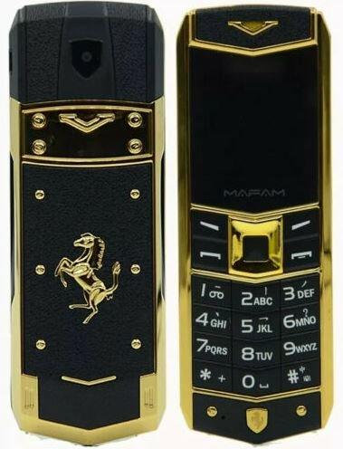 Телефон H-Mobile A8 (Mafam A8) black. Vertu design
