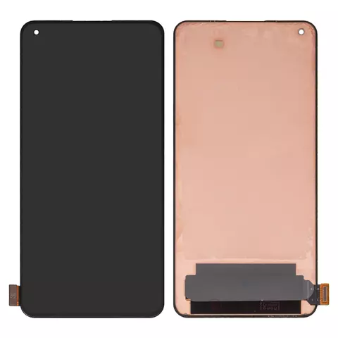 Дисплей для Xiaomi Mi 11 Lite, Mi 11 Lite 5G, чорний, без рамки, Оригінал (переклеєне скло), #WM6556Z21-1