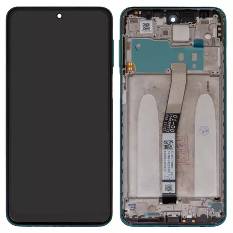 Дисплей для Xiaomi Redmi Note 9 Pro, Redmi Note 9S, зелений, з рамкою, Сopy, з широким обідком, In-Cell, M2003J6B2G, M2003J6A1G