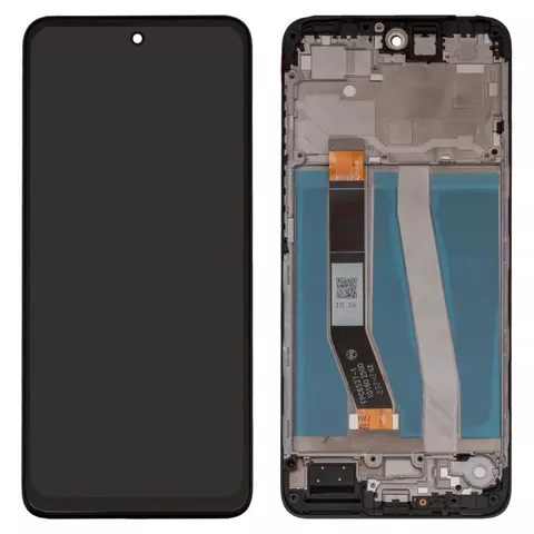 Дисплей для Motorola Moto G14 PAYF0010IN, чорний, з рамкою, High Copy, FPC6527