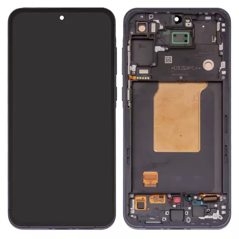 Дисплей для Samsung A556 Galaxy A55, чорний, з рамкою, Original (PRC)