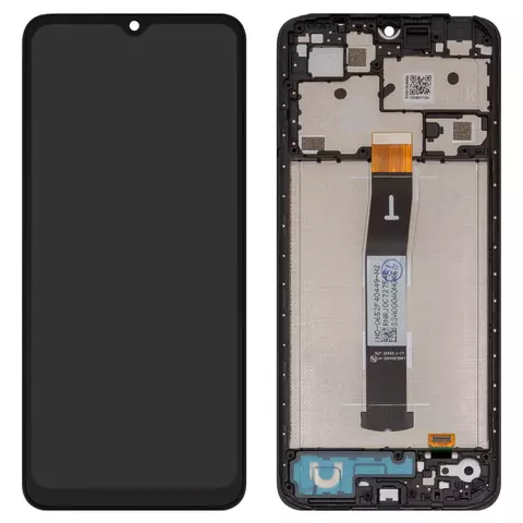 Дисплей для Xiaomi Redmi 12C, чорний, з рамкою, High Copy