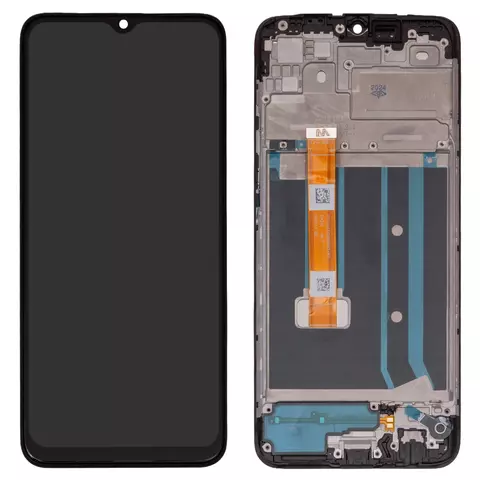 Дисплей для Oppo A15, A15s, чорний, з рамкою, Original (PRC), CPH2185, CPH2179, FPC-HTF065H093