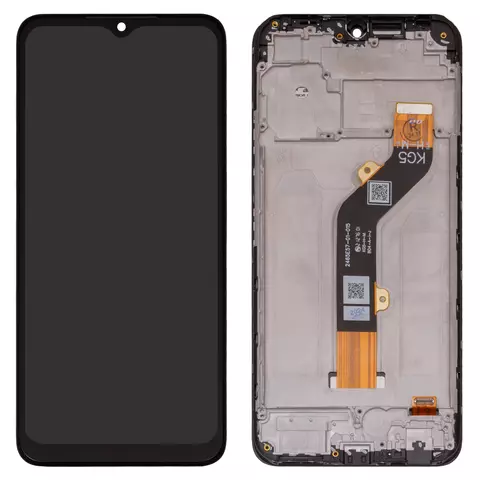 Дисплей для Tecno Pop 5 LTE, чорний, з рамкою, Original (PRC), BD4, BD4i, BD4a
