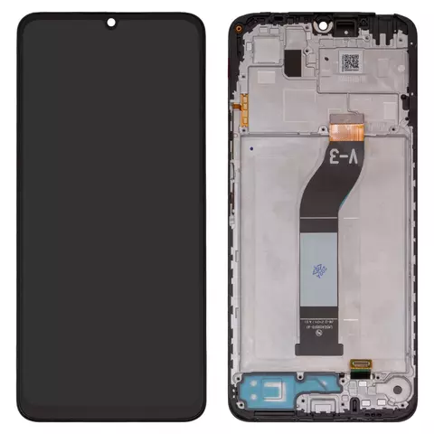 Дисплей для Xiaomi Redmi 13C, чорний, з рамкою, Original (PRC), (LM5C4090F0-A1)