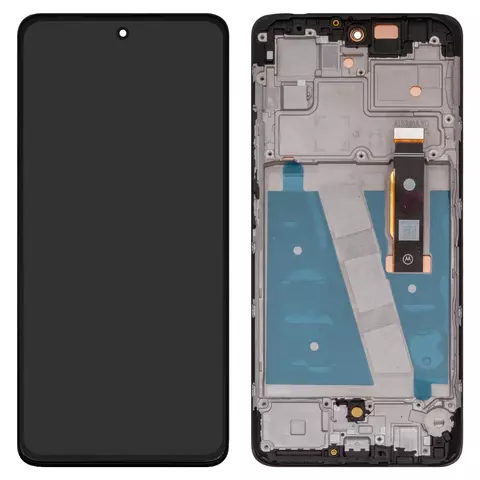 Дисплей для Motorola Moto G72 XT2255, чорний, з рамкою, Original (PRC)