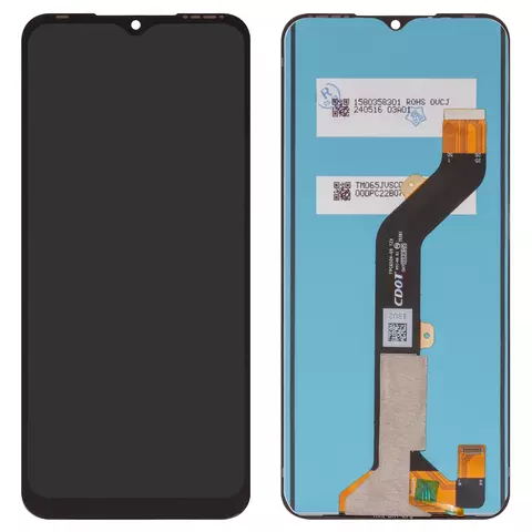 Дисплей для Tecno Spark 8, чорний, без рамки, Сopy, KG6, KG6k