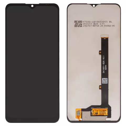 Дисплей для ZTE Blade A51 (2021), Blade A71 A7030, чорний, без рамки, (Box) TXDI650EBAPU-46/SKI651-B26-V0.1