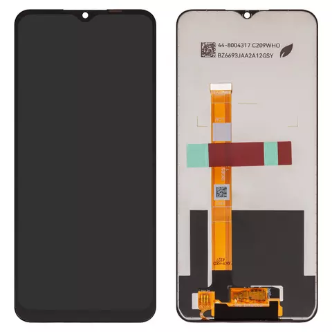Дисплей для Realme C21Y, C25Y, чорний, без рамки, (Box), RMX3261, RMX3263, RMX3265, RMX3268, RMX3269, LM5C3653F0-A1, SKI651-C99 V0.1, SKI651-C99 V0.2