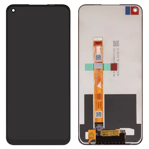 Дисплей для Realme 7i, C17; OnePlus Nord N100; Oppo A32, A33 (2020), A53 4G, A53s 4G, чорний, без рамки, (Box) (BV065WBM-L03-MB00)