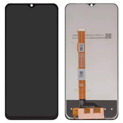 Дисплей для Vivo Y33s, Y55s 5G, Y76s, чорний, без рамки, Сopy, #1540424000
