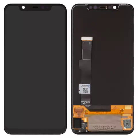 Дисплей для Xiaomi Mi 8, чорний, без рамки, High Copy, (OLED), M1803E1A