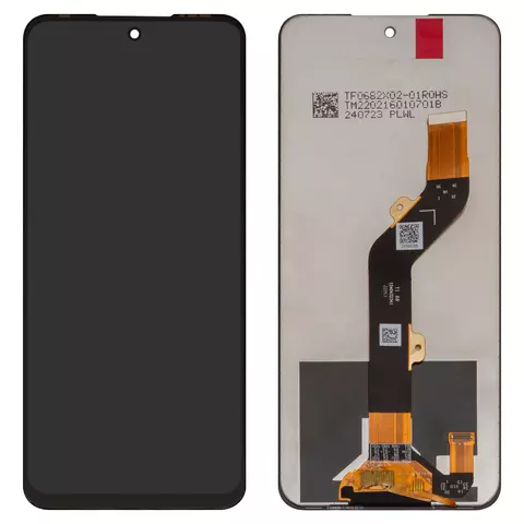 Дисплей для Tecno Pova 4 (LG7), Pova Neo 2; Infinix Hot 12 (X6817), Hot 12 Play (X6817, X6816), Hot 12 Play NFC, Hot 20 (X6826), Hot 20 Play (X6825), Note 12i (X6819), чорний, без рамки, Сopy, 1540432341