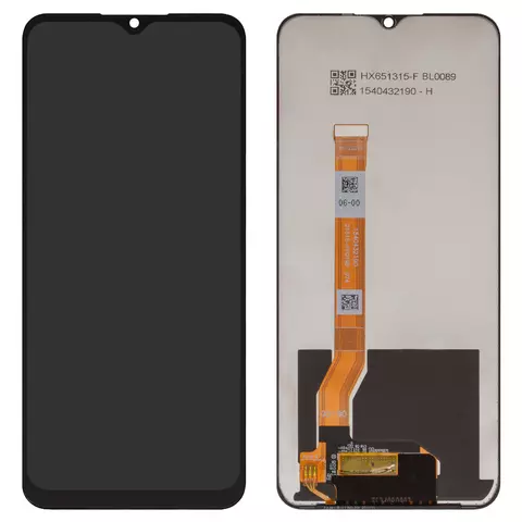 Дисплей для Realme C35, чорний, без рамки, Сopy, RMX3511, 1540432188
