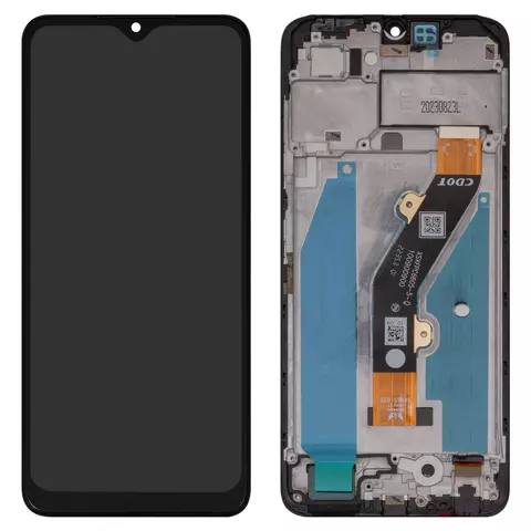 Дисплей для Tecno Spark 10C, чорний, з рамкою, Original (PRC), KI5K, KI5M