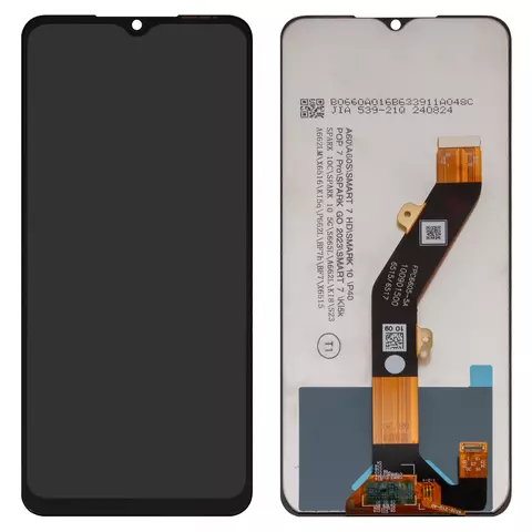 Дисплей для Tecno Pop 7 (BF6), Spark 10, Spark Go (2023) (BF7); Infinix Smart 7 (X6515), чорний, без рамки, (Box), FPC6605-5A, BF7, BF6, KI5q, KI5k