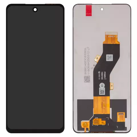 Дисплей для Tecno Pop 8, Spark 20 (KJ5), Spark Go (2024) (BG6); Infinix Hot 40i (X6528B), чорний, без рамки, (Box), FPC6615-1 / TXDI660QCEPX-53