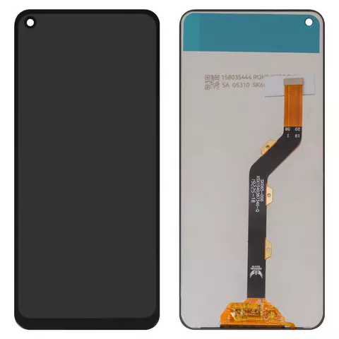 Дисплей для Tecno Camon 12 Air (CC6), чорний, без рамки, High Copy
