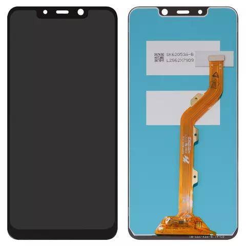 Дисплей для Tecno Spark 3 Pro (KB8), чорний, без рамки, High Copy, FPC6202-4-Q
