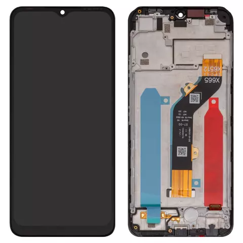 Дисплей для Infinix Hot 20i (X665C, X665E), чорний, з рамкою, High Copy, 1540432170