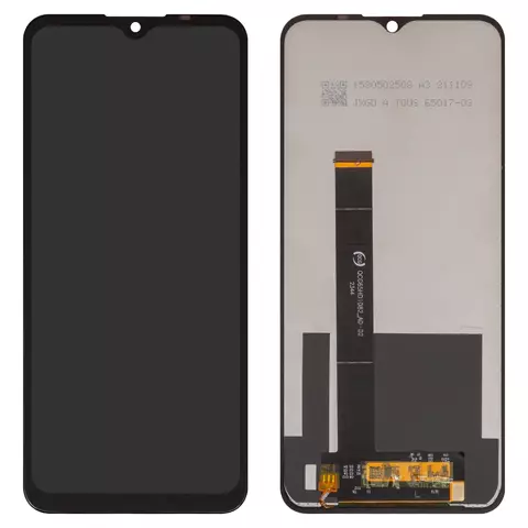 Дисплей для Hotwav Note 13, чорний, без рамки, High Copy, QCG65HD1082_A0-02
