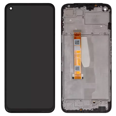 Дисплей для Realme 8i, чорний, з рамкою, High Copy, RMX3151, BS066FBM-L05-MB00
