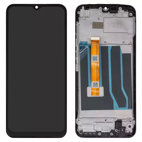 Дисплей для Realme C11, чорний, з рамкою, High Copy, RMX2185, FPC-HTF065H113