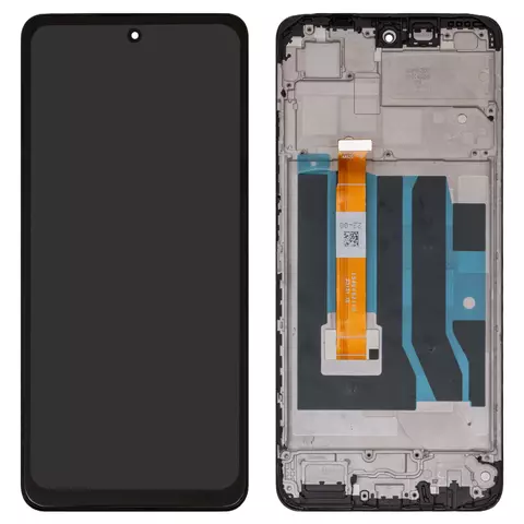 Дисплей для Realme C55, чорний, з рамкою, High Copy, RMX3710, 1540452110
