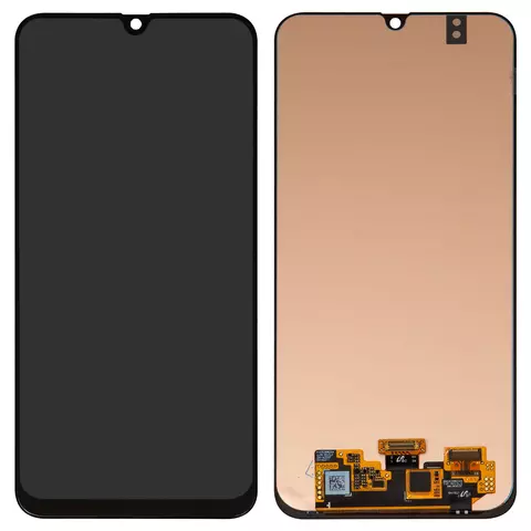 Дисплей для Samsung M215 Galaxy M21, M305 Galaxy M30, M307 Galaxy M30s, M315 Galaxy M31, чорний, без рамки, Оригінал (переклеєне скло)