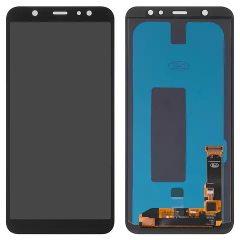 Дисплей для Samsung A605 Dual Galaxy A6+ (2018), чорний, без рамки, High Copy, original LCD size, (OLED)