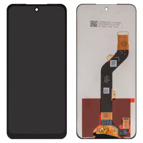 Дисплей для Infinix Hot 30 Play NFC, чорний, без рамки, Оригінал (переклеєне скло), 1540432341, X6835B, X6835