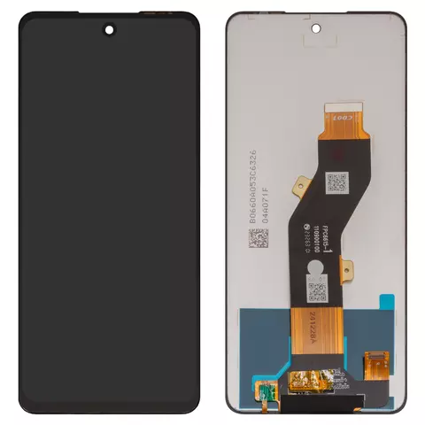 Дисплей для Tecno Pop 8, Spark 20 (KJ5), Spark 20C (BG7), Spark Go (2024) (BG6); Infinix Hot 40i (X6528B), Smart 8 (X6525), чорний, без рамки, Оригінал (переклеєне скло)