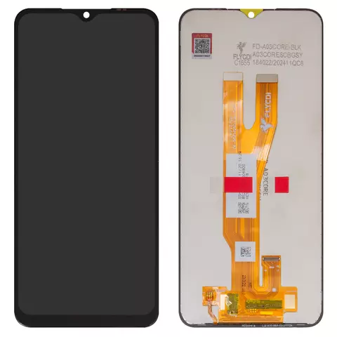 Дисплей для Samsung A032 Galaxy A03 Core, чорний, без рамки, FLYCDI