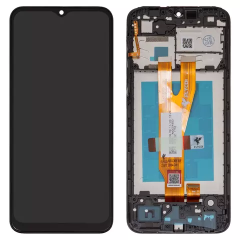 Дисплей для Samsung A032 Galaxy A03 Core, чорний, з рамкою, FLYCDI