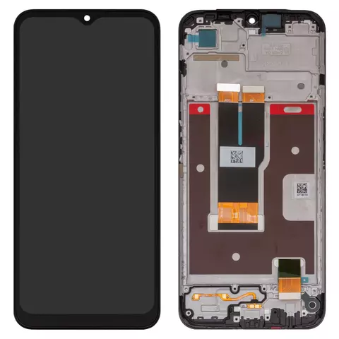 Дисплей для Realme C31, чорний, з рамкою, High Copy, RMX3501, FPC-MTF065H218-A3