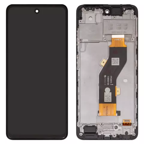 Дисплей для Infinix Hot 40i (X6528B), чорний, з рамкою, High Copy, FPC6615-1