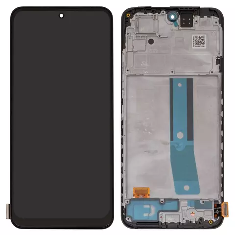 Дисплей для Xiaomi Redmi Note 11, чорний, з рамкою, High Copy, (OLED)