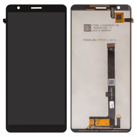 Дисплей для ZTE Blade A31 Plus, чорний, без рамки, Сopy, SHI600-B02