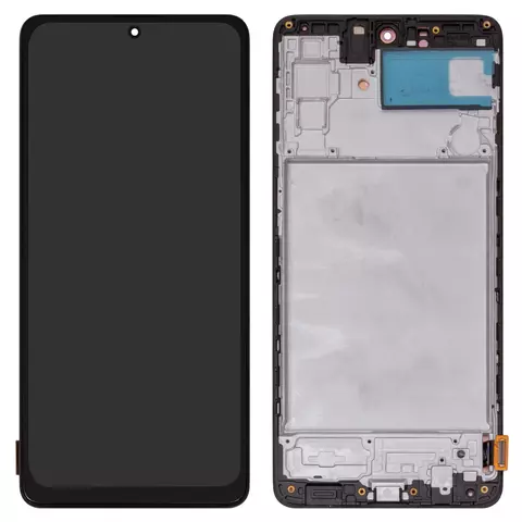 Дисплей для Samsung M515 Galaxy M51, чорний, з рамкою, High Copy, (OLED)
