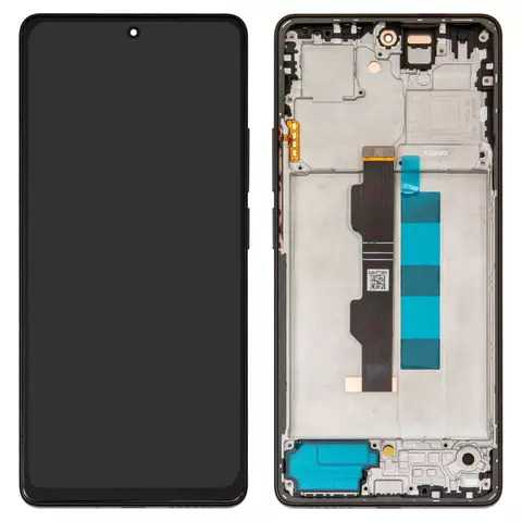 Дисплей для Xiaomi Redmi Note 13 Pro 4G, чорний, з рамкою, High Copy, (OLED)