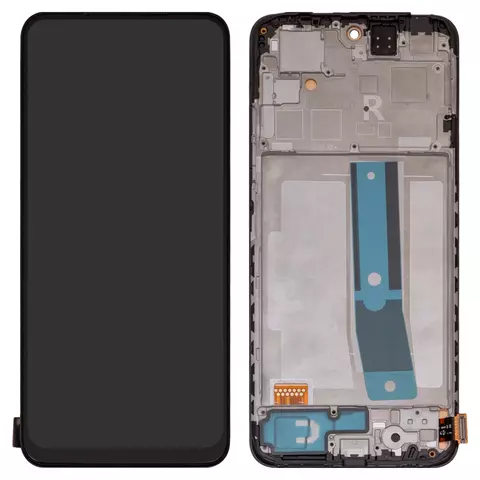 Дисплей для Xiaomi Poco M4 Pro 4G, Redmi Note 11, Redmi Note 11S, Redmi Note 12S, чорний, з рамкою, Сopy, (TFT)