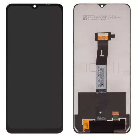 Дисплей для Xiaomi Poco C55, Redmi 11A, Redmi 12C, чорний, без рамки, Сopy