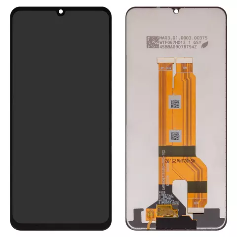 Дисплей для Realme C61, C63 4G, Note 60, Note 60X, чорний, без рамки, (Box) RMX3939, RMX3930