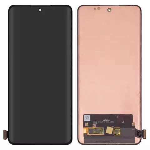 Дисплей для Realme 12 Pro, 12 Pro Plus, чорний, без рамки, Оригінал (переклеєне скло), RMX3840