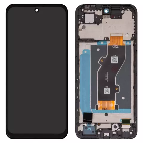 Дисплей для Infinix Hot 50i (X6531), чорний, з рамкою, High Copy, TXDI670QBAPX-23