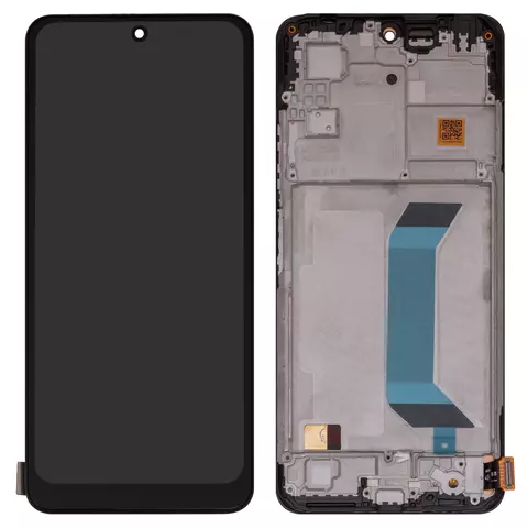 Дисплей для Xiaomi Poco X5 5G, Redmi Note 12 5G, чорний, з рамкою, Сopy, (TFT), 22111317PG, 22111317PI, 22111317I, 22111317G