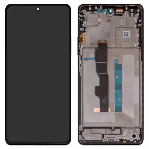 Дисплей для Xiaomi Redmi Note 13 5G, чорний, з рамкою, High Copy, (OLED)