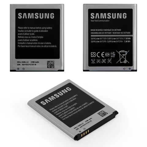 Акумулятор EB-L1G6LLU/EB535163LU для Samsung I9300 Galaxy S3, Li-ion, 3,8 В, 2100 мАг, Original (PRC)